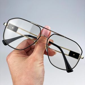 Versace VE1287 1443 Eyeglasses Black Gold Metal Pilot Woman Unisex